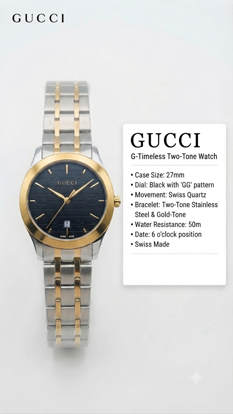 Gucci G-Timeless Two-Tone Watch