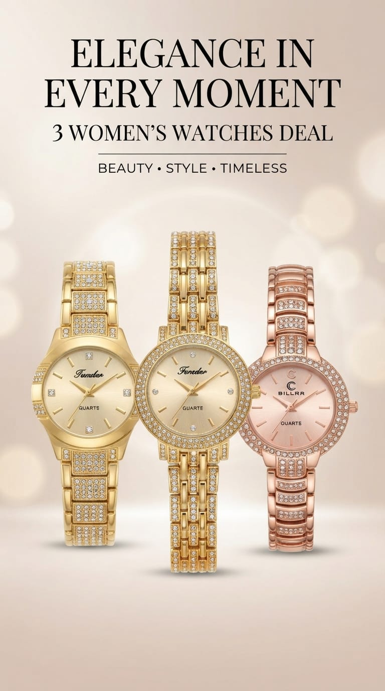✨ Elegance In Every Moment: 3 Women’s Watches Deal ✨
